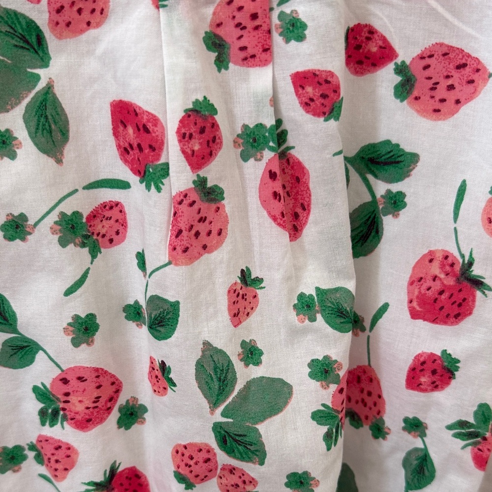 J. Crew Girls Strawberry Print Dress - Picture 5 of 5